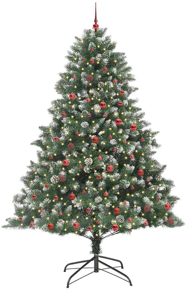 Dirbtinė Kalėdų eglutė Žalia 240 cm PVC, plastikas ir plienas