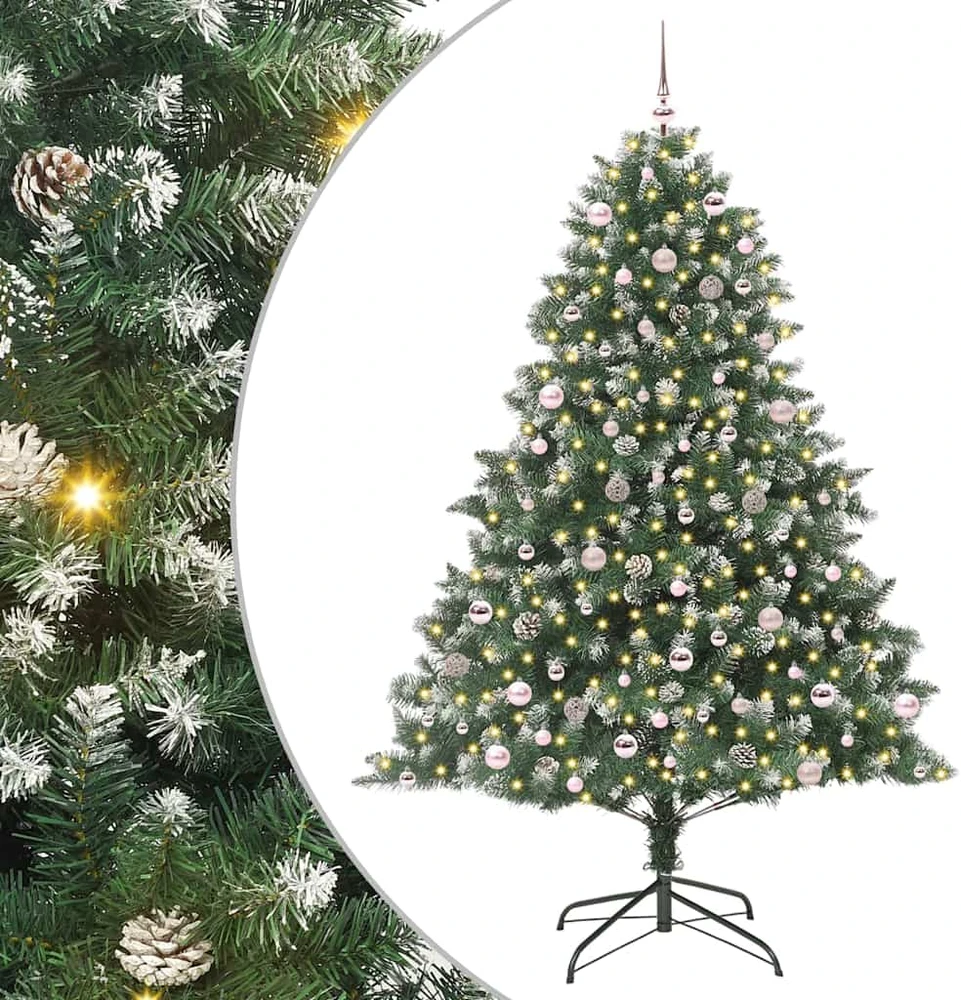 Dirbtinė Kalėdų eglutė Žalia 240 cm PVC, plastikas ir plienas