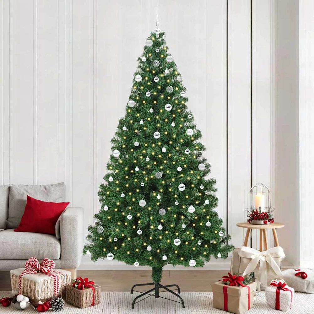 Kalėdų eglutė su LED lemputėmis 240 cm 300 LED Šilta balta