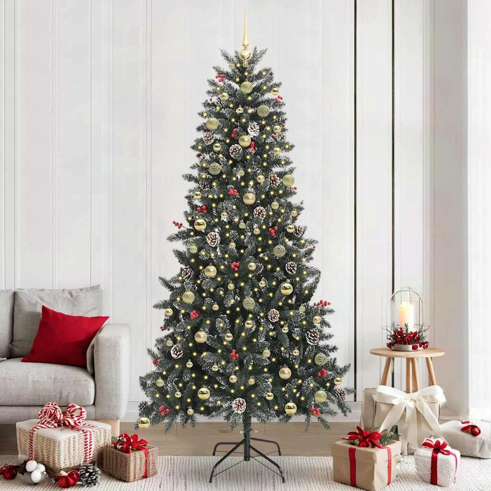 Dirbtinė Kalėdų eglutė Žalia 240 cm PVC ir plastikas