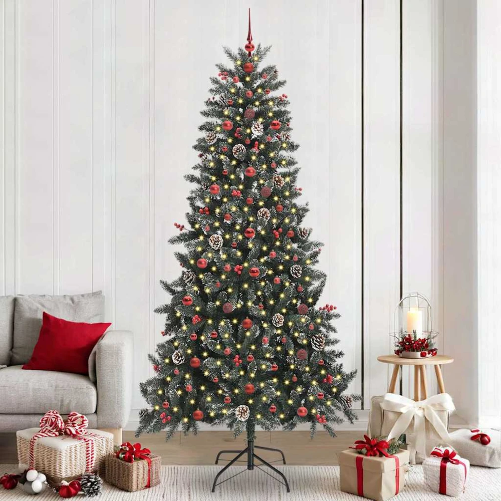 Dirbtinė Kalėdų eglutė Žalia 240 cm PVC, plastikas ir plienas