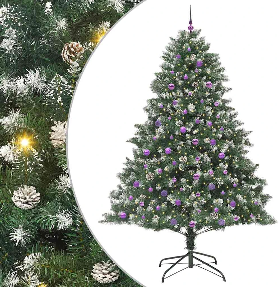 Dirbtinė Kalėdų eglutė Žalia 240 cm PVC, plastikas ir plienas