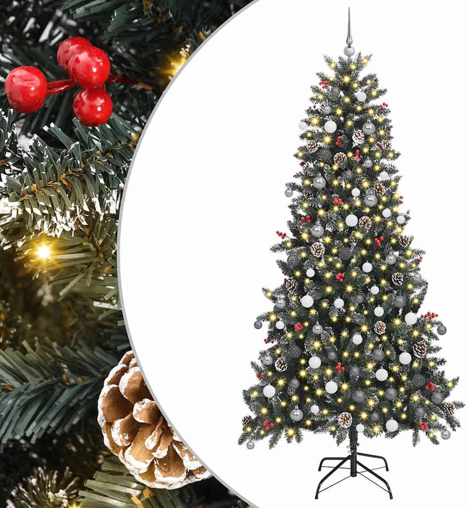 Dirbtinė Kalėdų eglutė Žalia 240 cm PVC, plastikas ir plienas