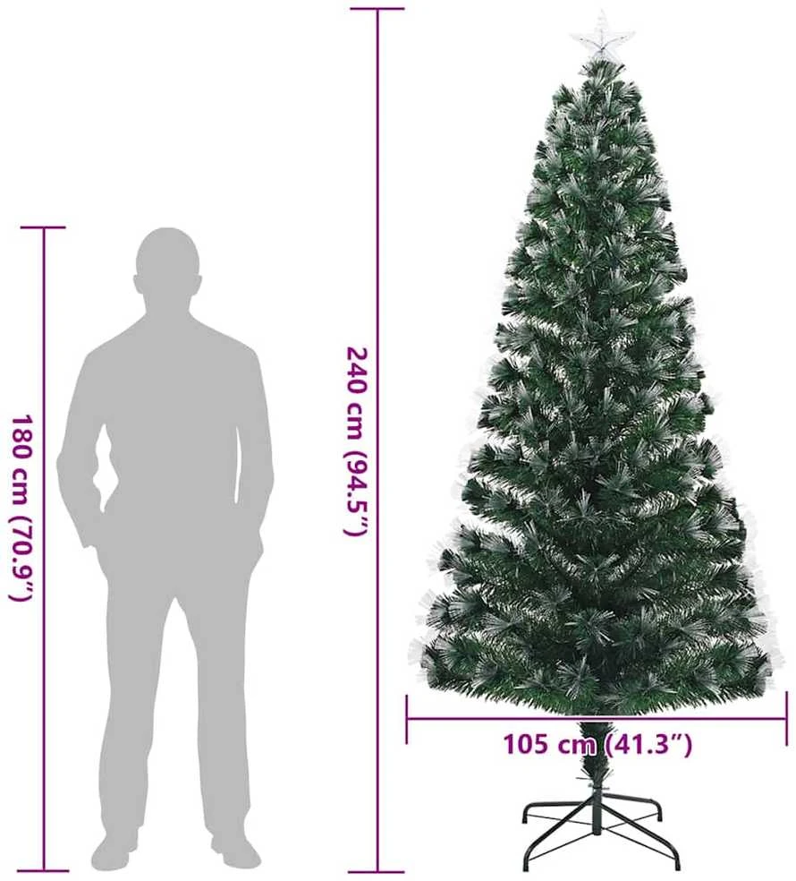 Dirbtinė Kalėdų eglutė Žalia 240 cm PVC