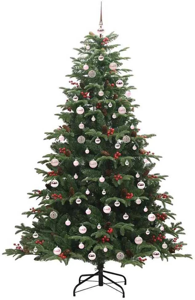 Dirbtinė Kalėdų eglutė Žalia 240 cm PVC ir Metalas ir Plastikas