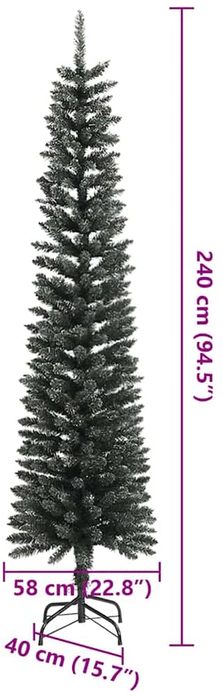 Dirbtinė Kalėdų eglutė Žalia 240 cm PVC, plastikas ir plienas