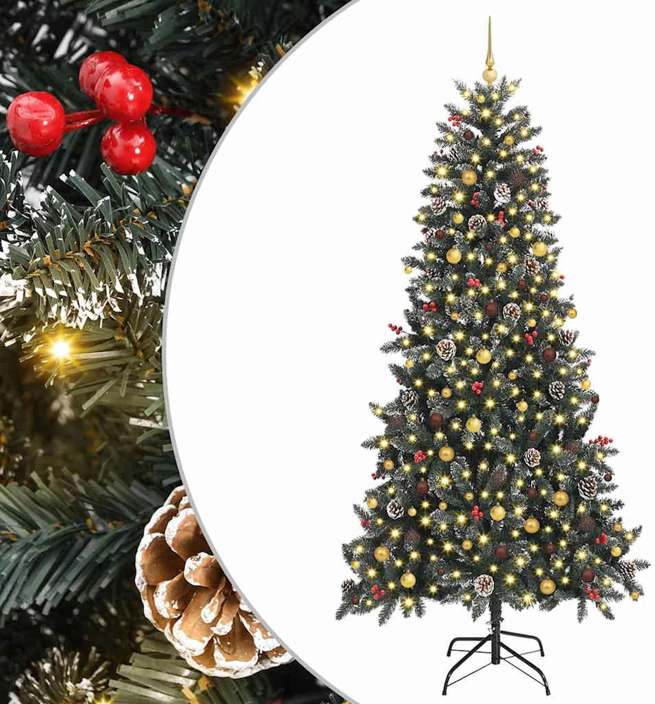 Dirbtinė Kalėdų eglutė Žalia 240 cm PVC, plastikas ir plienas
