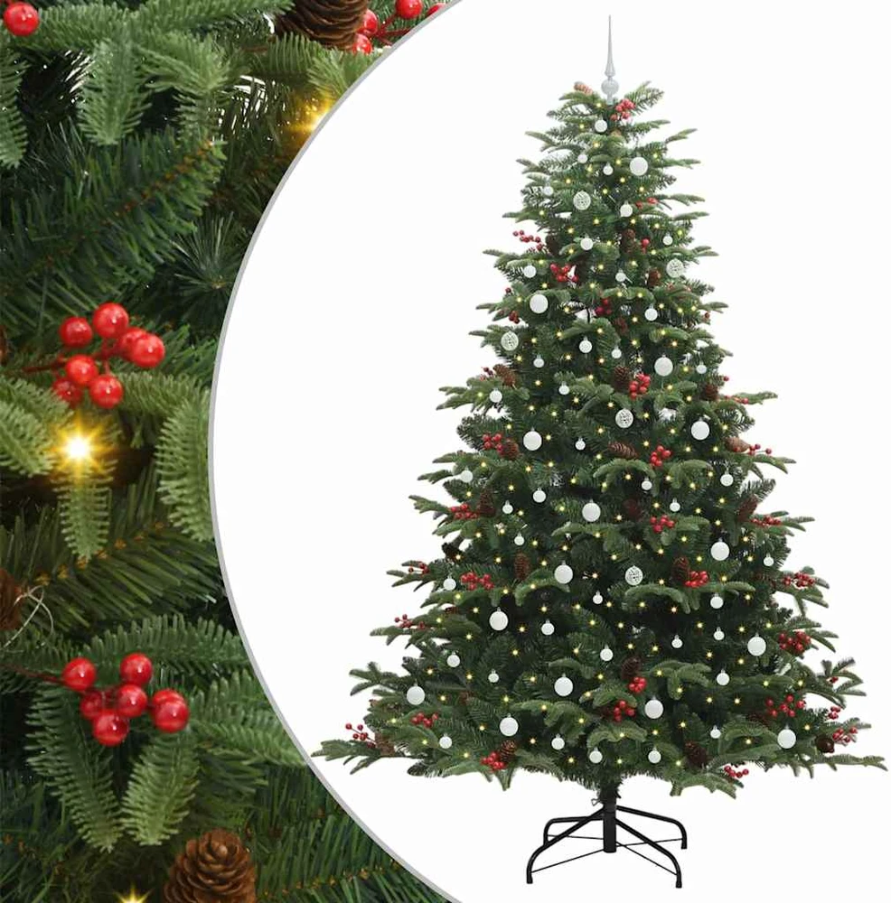 Dirbtinė Kalėdų eglutė Žalia 240 cm PVC ir Metalas ir Plastikas