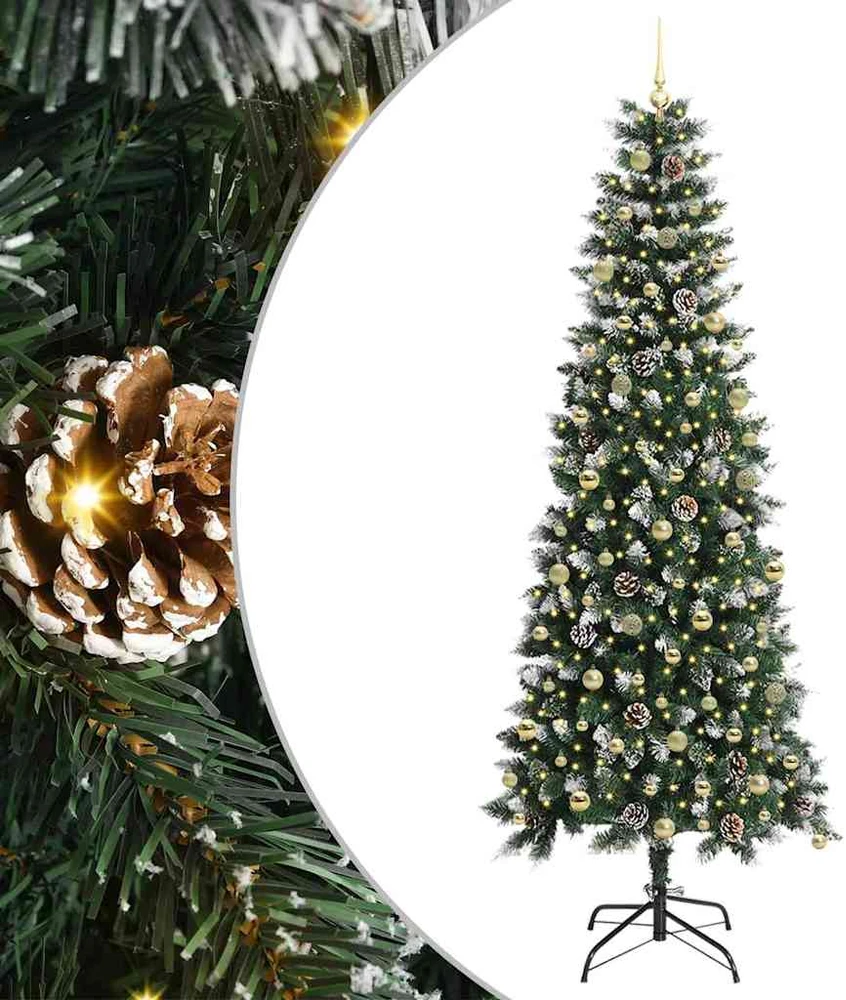 Dirbtinė Kalėdų eglutė Žalia 240 cm PVC, plastikas ir plienas