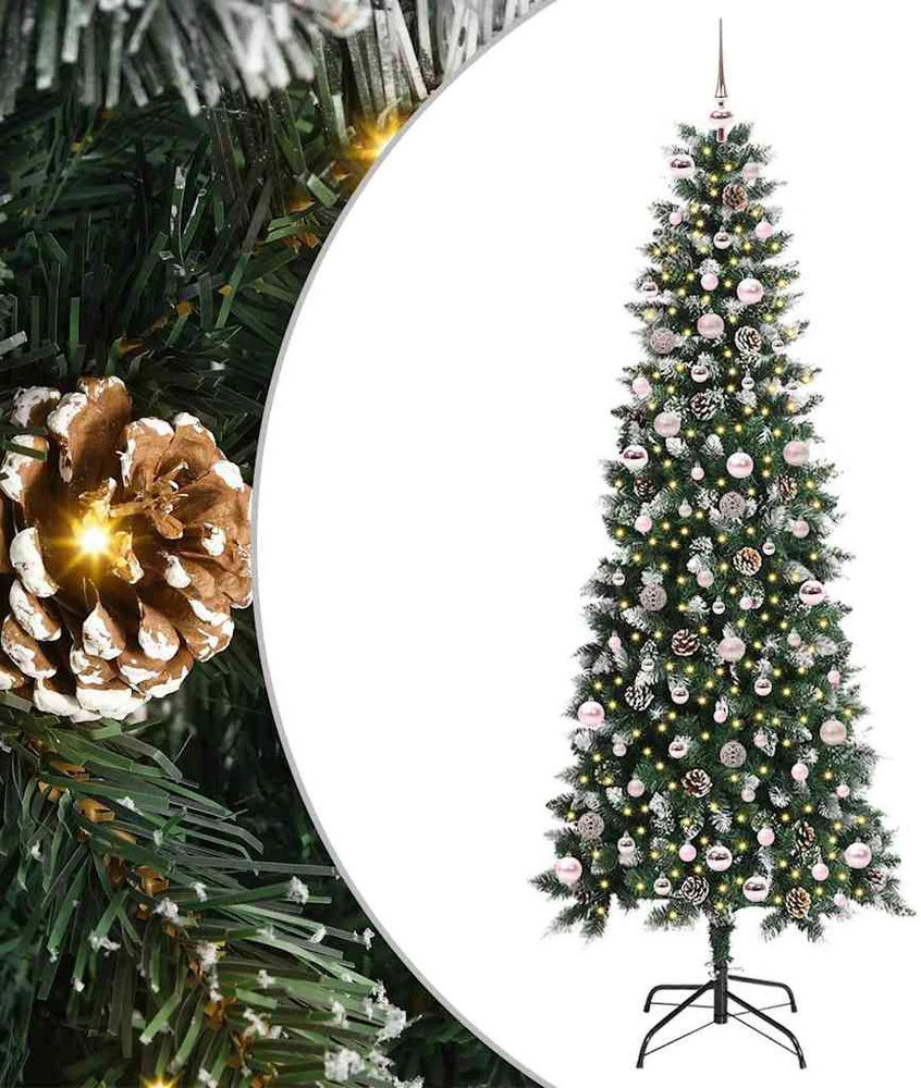Dirbtinė Kalėdų eglutė Žalia 240 cm PVC, plastikas ir plienas