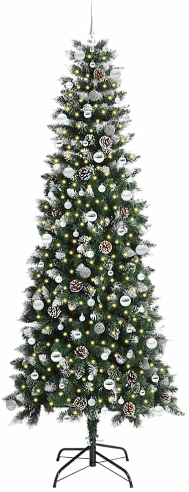 Dirbtinė Kalėdų eglutė Žalia 240 cm PVC, plastikas ir plienas