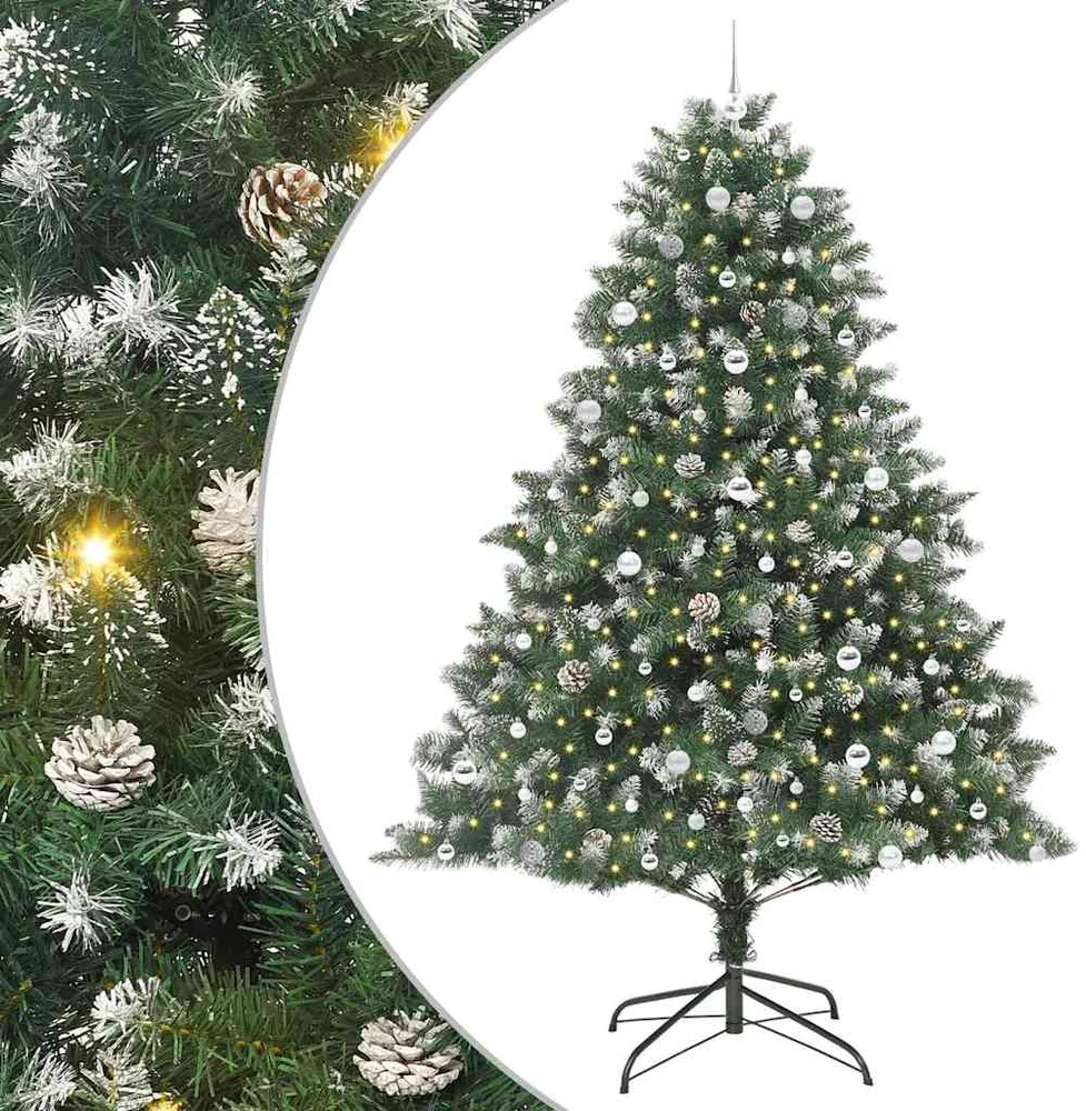 Dirbtinė Kalėdų eglutė Žalia 240 cm PVC, plastikas ir plienas