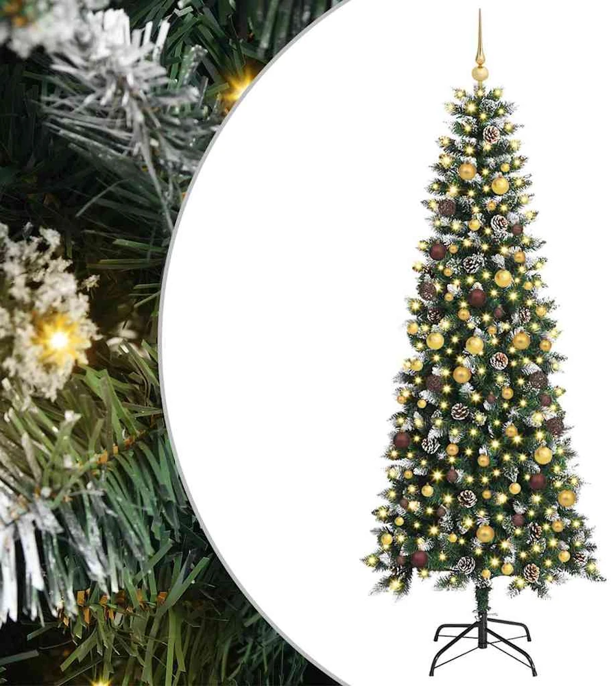 Dirbtinė Kalėdų eglutė Žalia 240 cm PVC, plastikas ir plienas