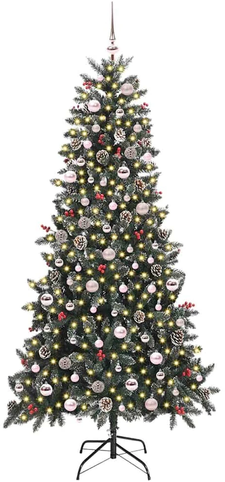 Dirbtinė Kalėdų eglutė Žalia 240 cm PVC, plastikas ir plienas