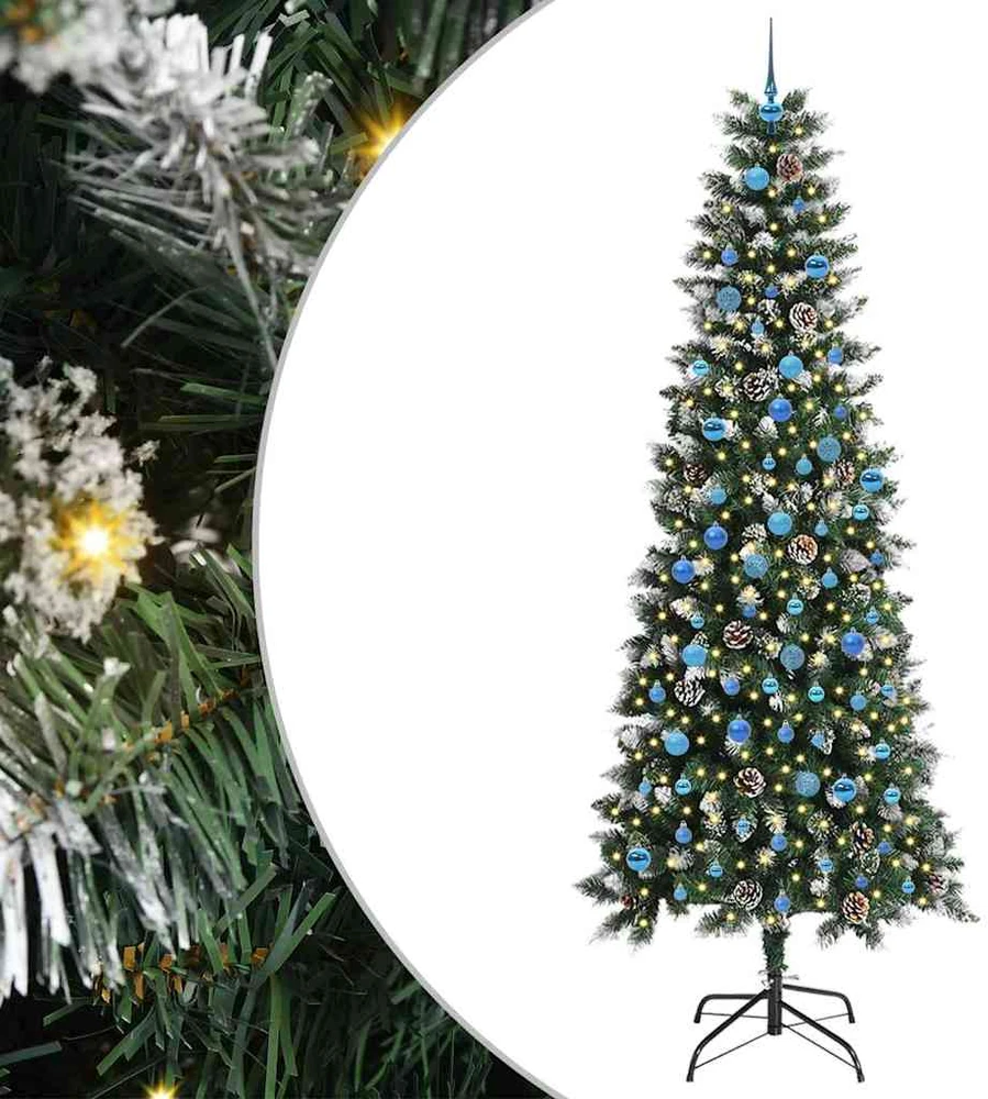 Dirbtinė Kalėdų eglutė Žalia 240 cm PVC, plastikas ir plienas