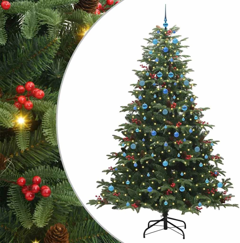 Dirbtinė Kalėdų eglutė Žalia 240 cm PVC ir Metalas ir Plastikas