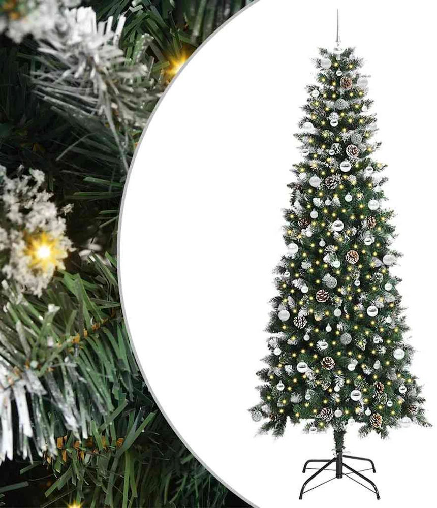 Dirbtinė Kalėdų eglutė Žalia 240 cm PVC, plastikas ir plienas