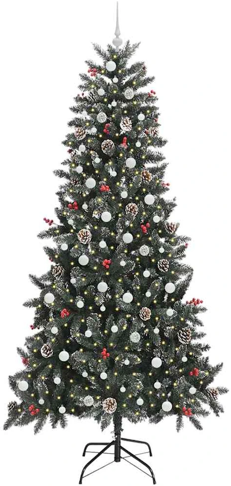 Dirbtinė Kalėdų eglutė Žalia 240 cm PVC, plastikas ir plienas