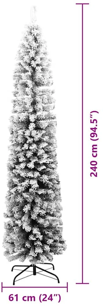 Dirbtinė Kalėdų eglutė Žalia 240 cm PVC, plienas ir plastikas