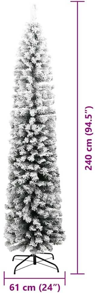 Dirbtinė Kalėdų eglutė Žalia 240 cm PVC, plienas ir plastikas