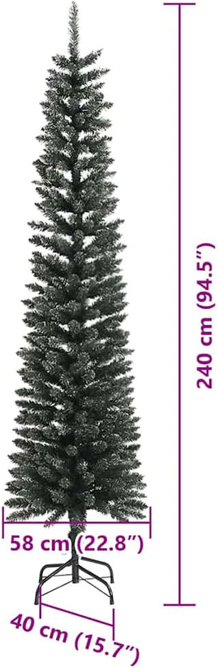 Dirbtinė Kalėdų eglutė Žalia 240 cm PVC, plastikas ir plienas