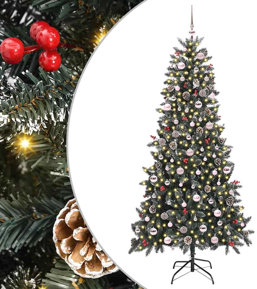 Dirbtinė Kalėdų eglutė Žalia 240 cm PVC, plastikas ir plienas