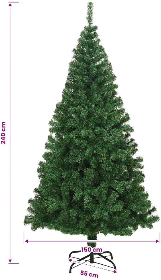 Kalėdų eglutė su LED lemputėmis 240 cm 300 LED Šilta balta