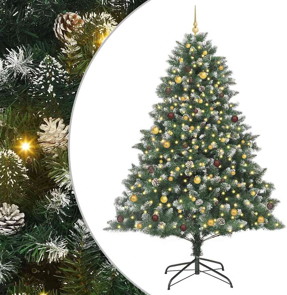 Dirbtinė Kalėdų eglutė Žalia 240 cm PVC, plastikas ir plienas