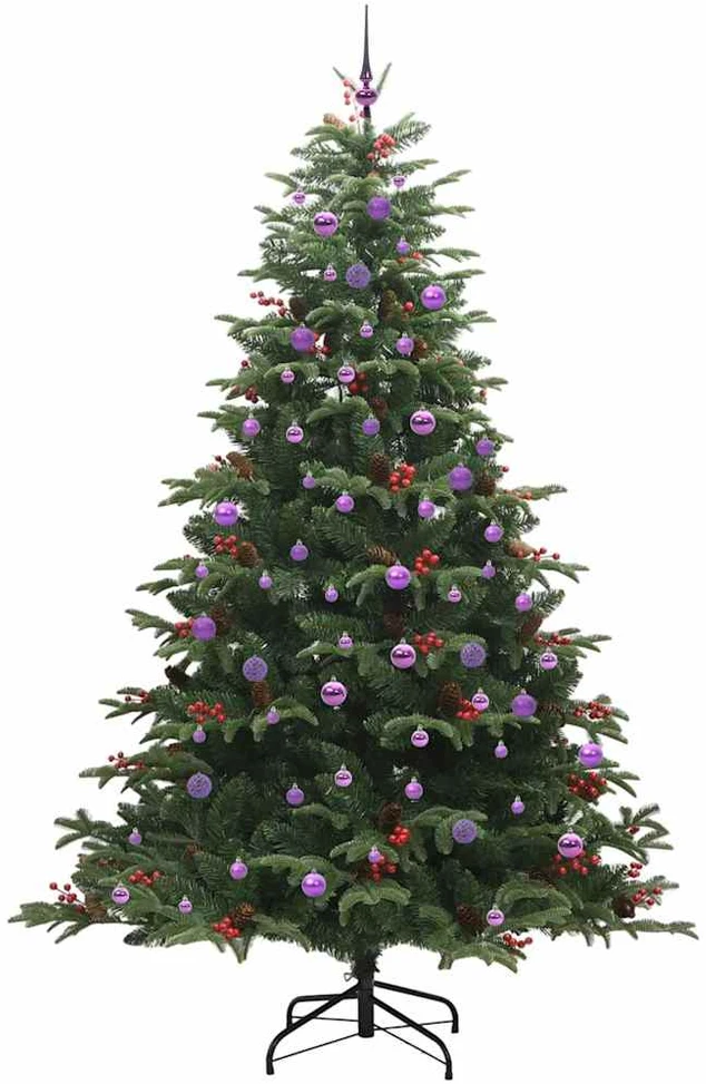 Dirbtinė Kalėdų eglutė Žalia 240 cm PVC ir Metalas ir Plastikas