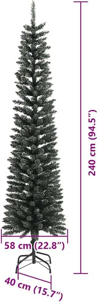 Dirbtinė Kalėdų eglutė Žalia 240 cm PVC, plastikas ir plienas