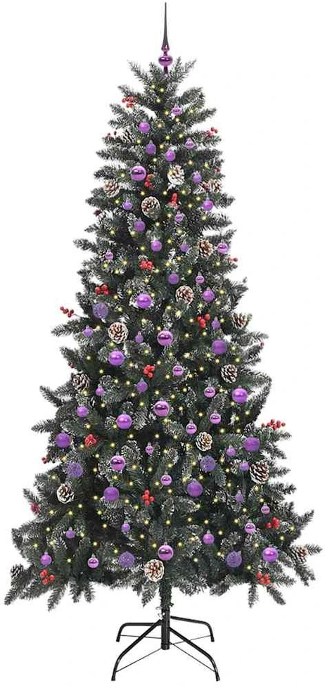 Dirbtinė Kalėdų eglutė Žalia 240 cm PVC, plastikas ir plienas