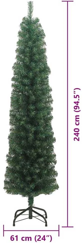 Dirbtinė Kalėdų eglutė Žalia 240 cm PVC, plienas ir plastikas