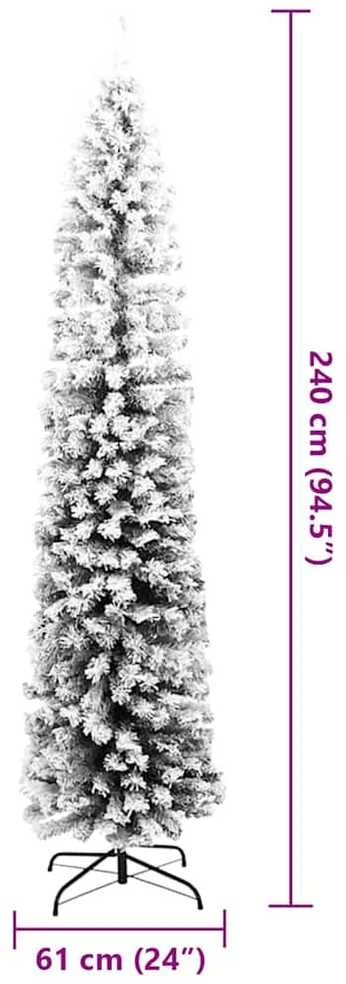 Dirbtinė Kalėdų eglutė Žalia 240 cm PVC, plienas ir plastikas