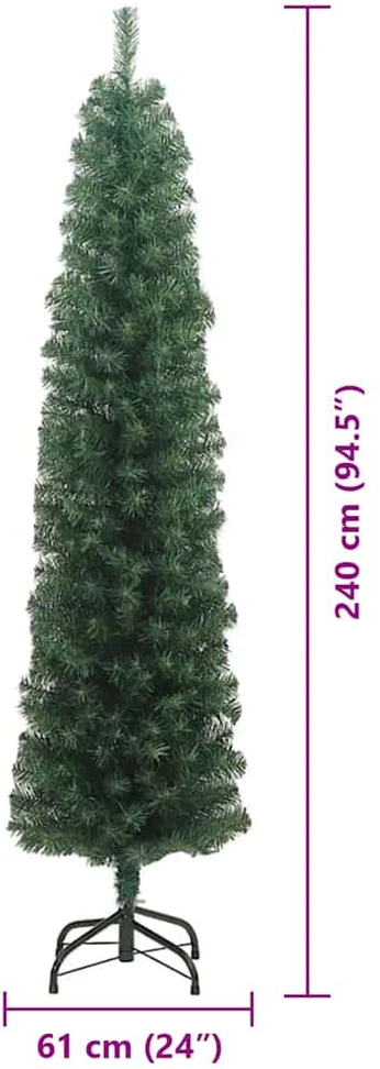 Dirbtinė Kalėdų eglutė Žalia 240 cm PVC, plienas ir plastikas