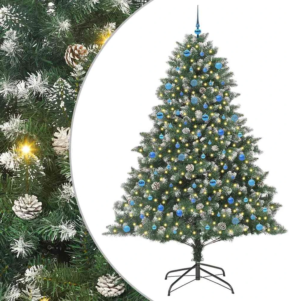 Dirbtinė Kalėdų eglutė Žalia 240 cm PVC, plastikas ir plienas