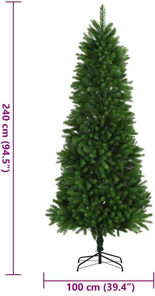 Dirbtinė Kalėdų eglutė, žalia, 240cm, tikroviški spygliai