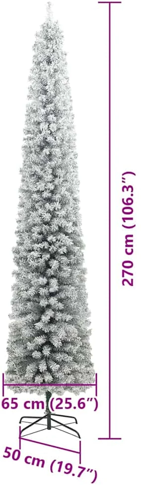 Dirbtinė Kalėdų eglutė su LED lemputėmis Žalia ir balta 270 cm