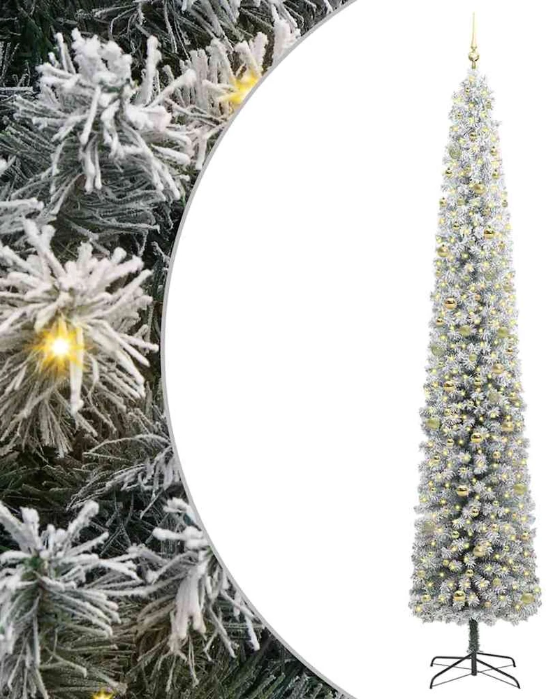 Dirbtinė Kalėdų eglutė Žalia ir balta 300 cm