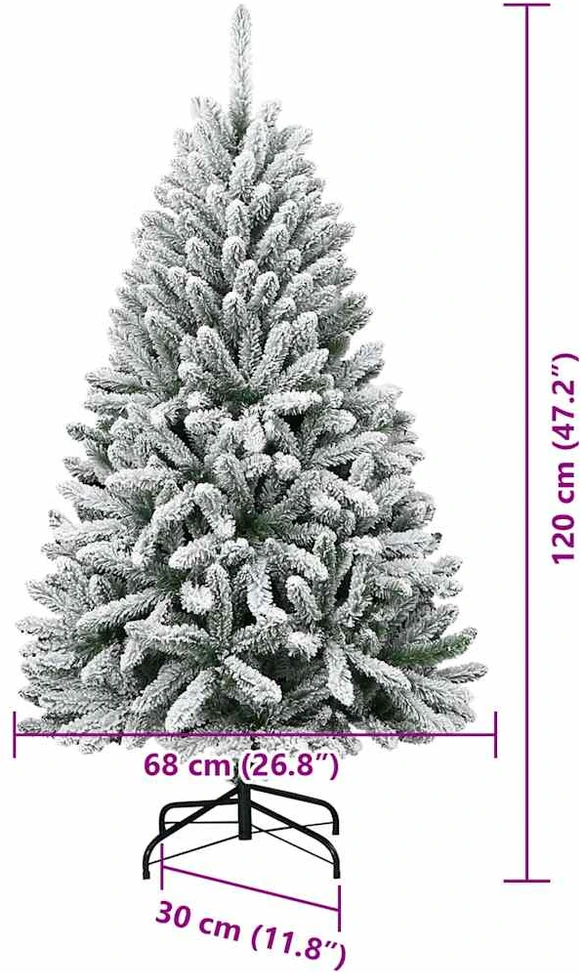 Dirbtinė Kalėdų eglutė 120 cm 150 LED Šilta balta