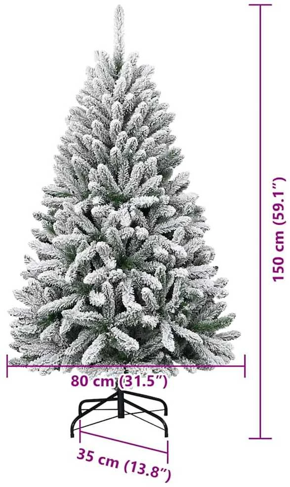 Dirbtinė Kalėdų eglutė 150 cm 150 LED Šilta balta