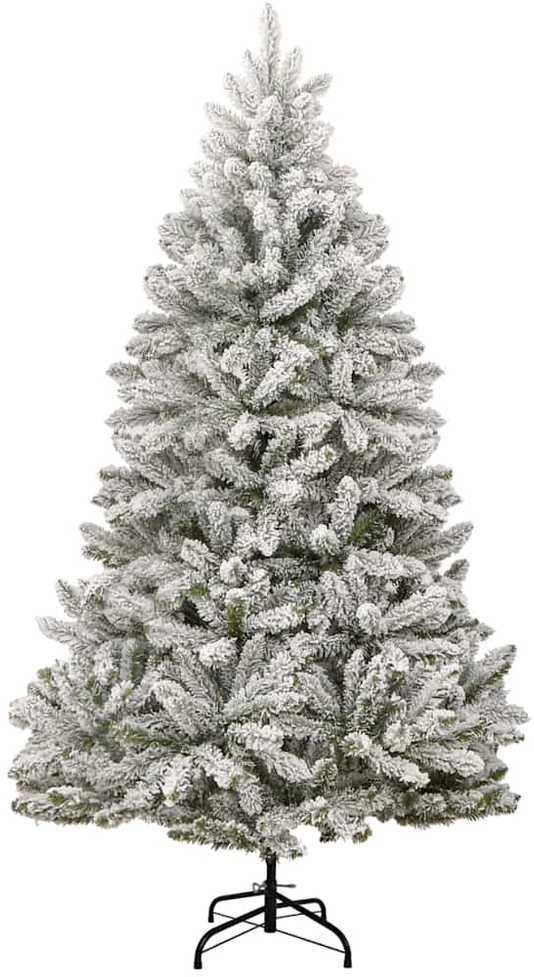 Dirbtinė Kalėdų eglutė Žalia ir balta 180 cm PVC ir metalas