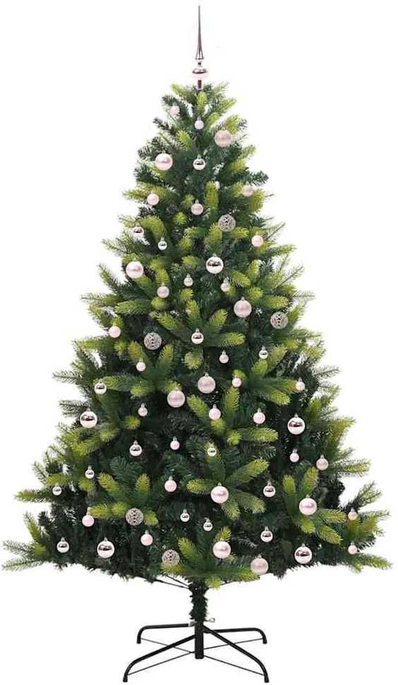 Dirbtinis sulankstomas Kalėdų medis su 300 LED Žalia 240 cm