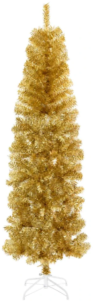 Dirbtinė liekna Kalėdų eglutė su burbulais 180 cm 300 LED