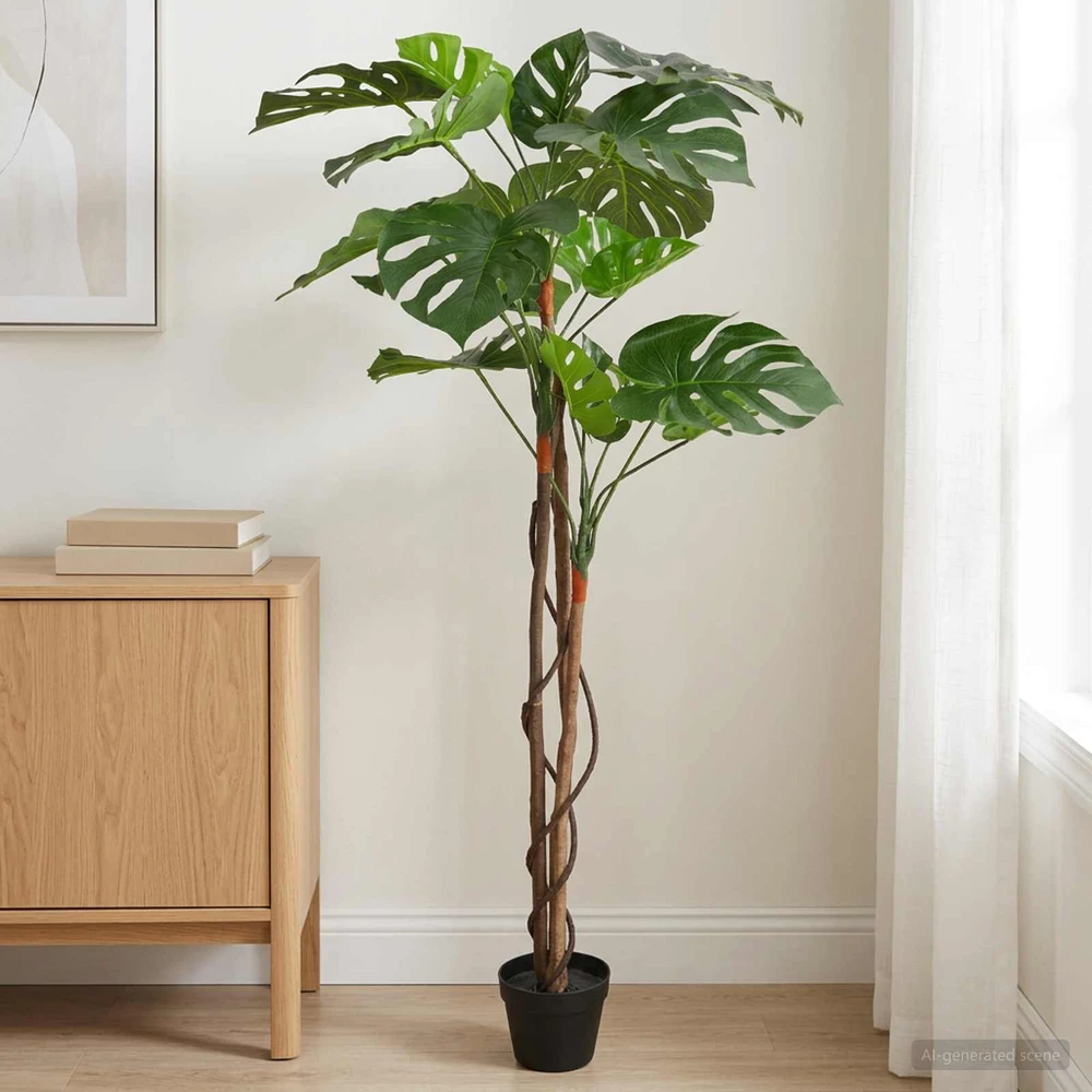 Dirbtinė Monstera Augalas Žalia 94 x 18 x 170 cm