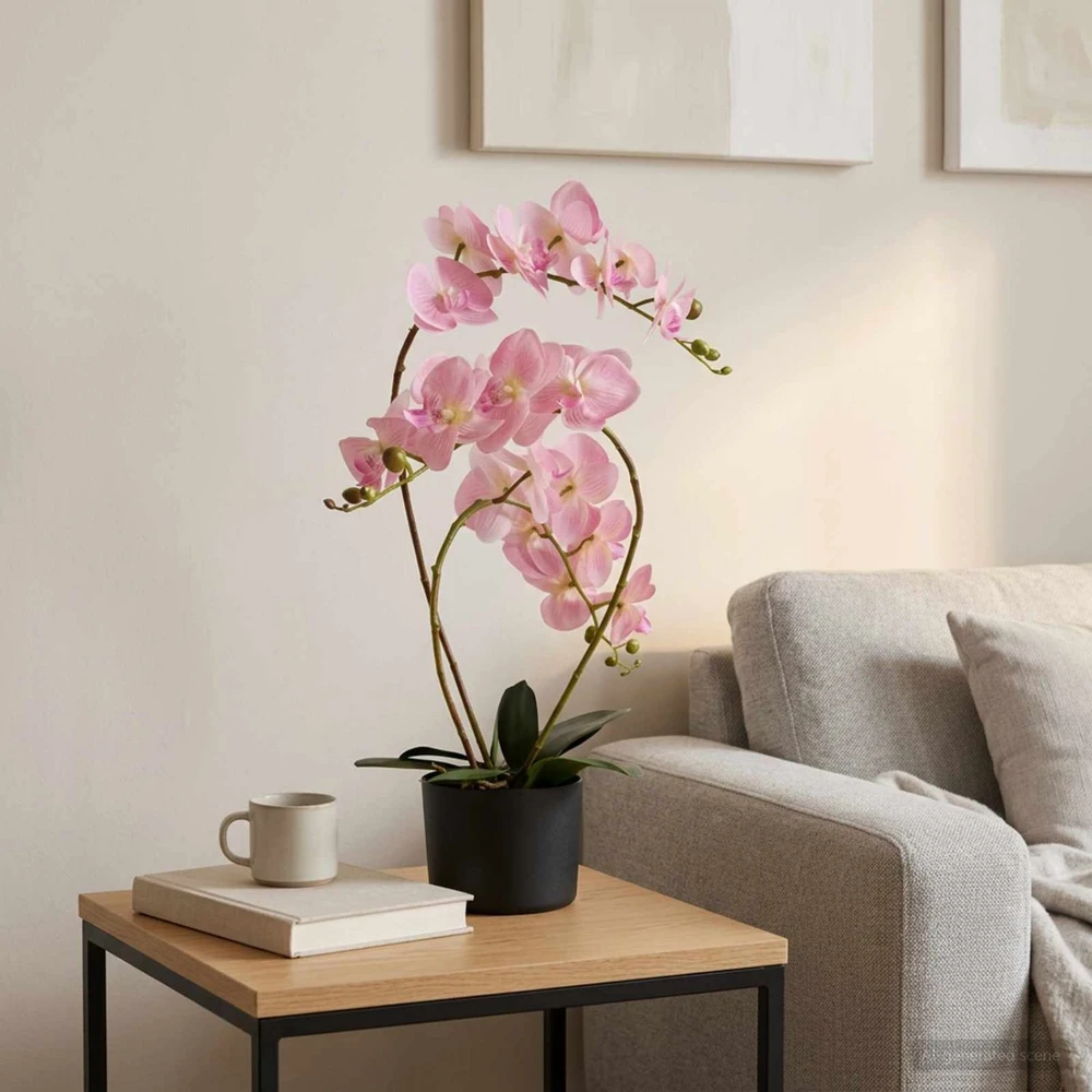 Dirbtinė orchidėja su vazonu Rožinė 45 x 15 x 65 cm