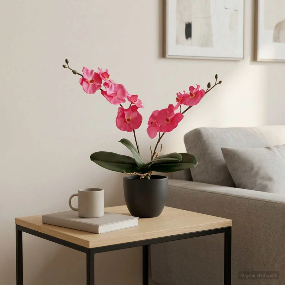 Dirbtinė orchidėjų augalas Raudona 36 x 10 x 30 cm