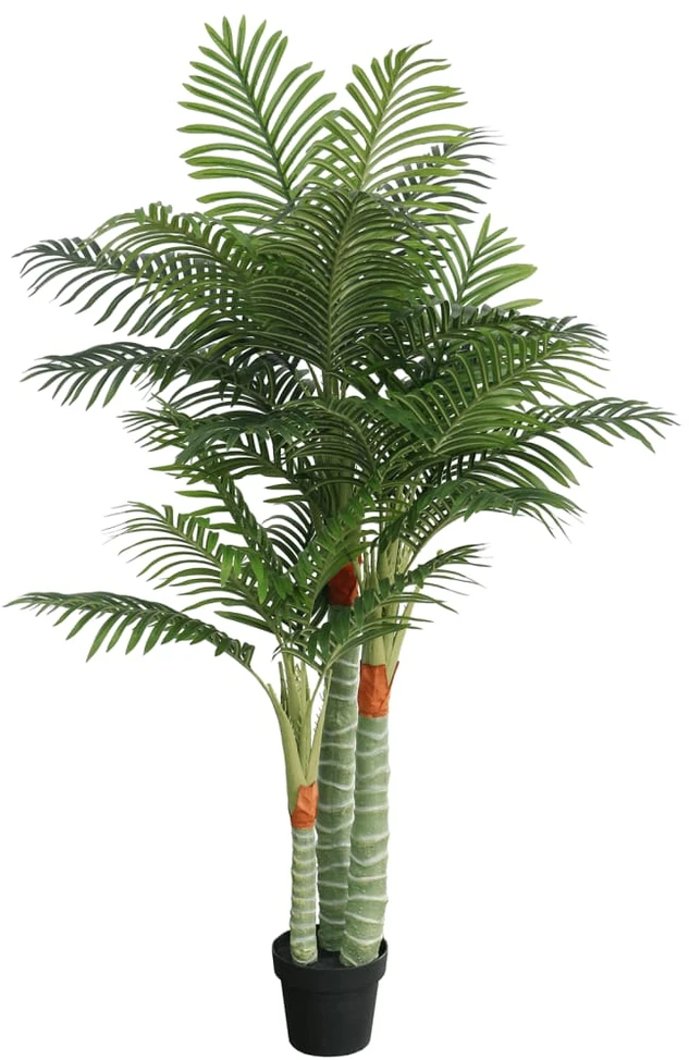 Dirbtinė palmė su trimis kamienais, žalios spalvos, 180cm, PP