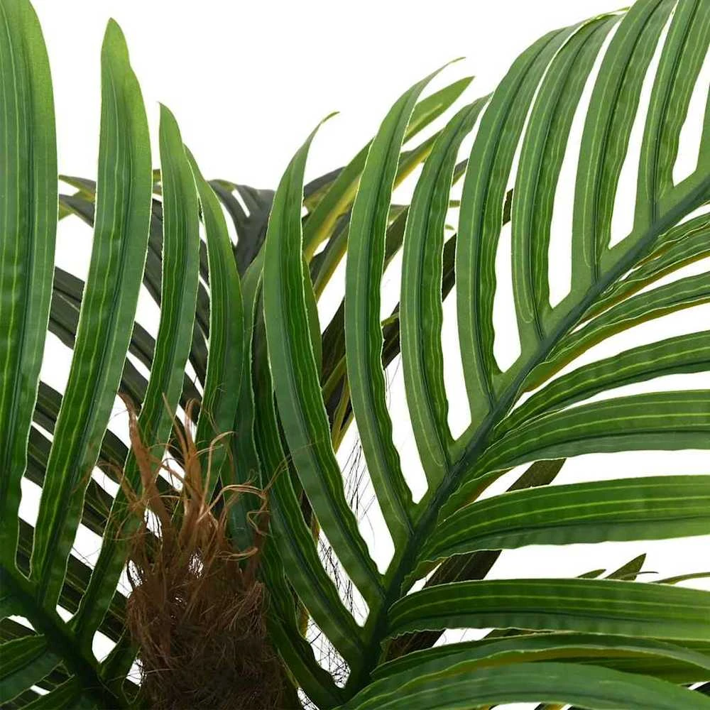Dirbtinė palmė, žalios spalvos, 100cm, 6 lapų