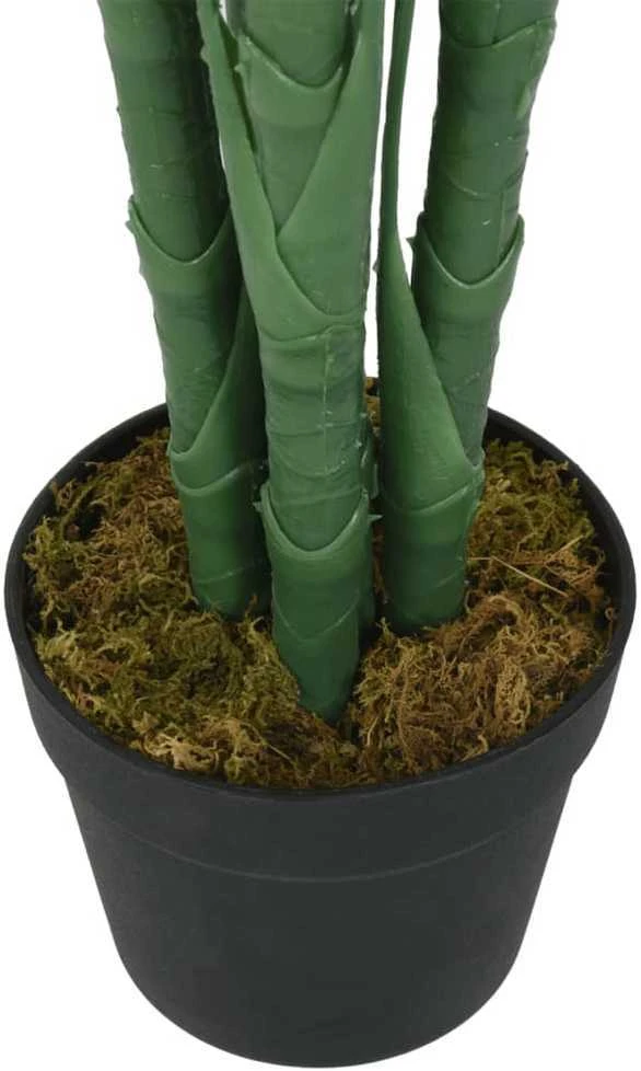 Dirbtinė palmė, žalios spalvos, 120 cm, 28 lapų