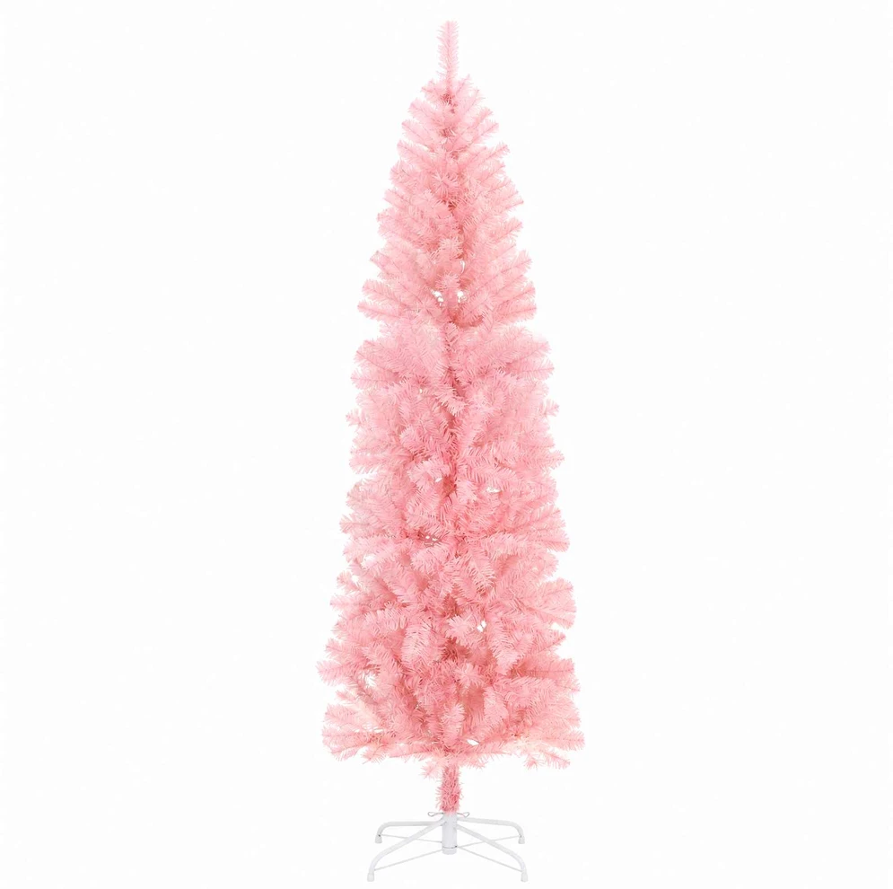 Dirbtinė siaura kalėdinė eglutė su žaisliuku 240 cm 300 LED